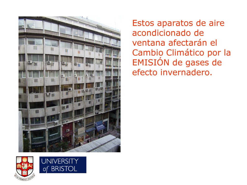 Estos aparatos de aire acondicionado de ventana afectarán el Cambio Climático por la EMISIÓN de gases de efecto invernadero.
