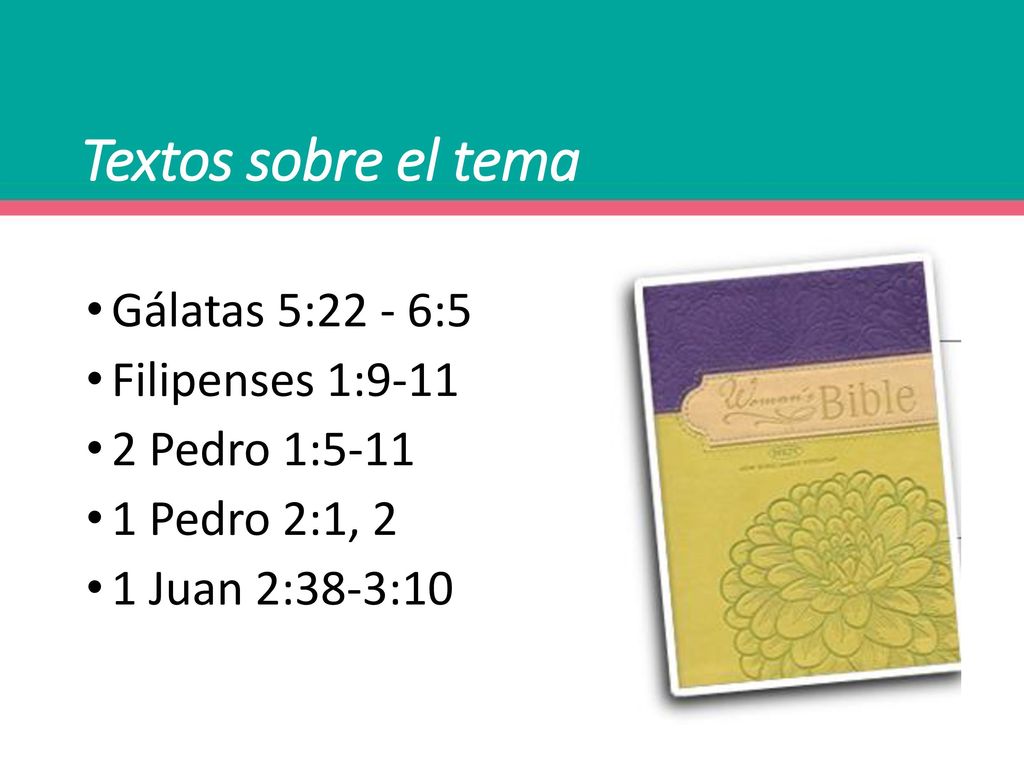 Textos sobre el tema Gálatas 5:22 - 6:5 Filipenses 1:9-11