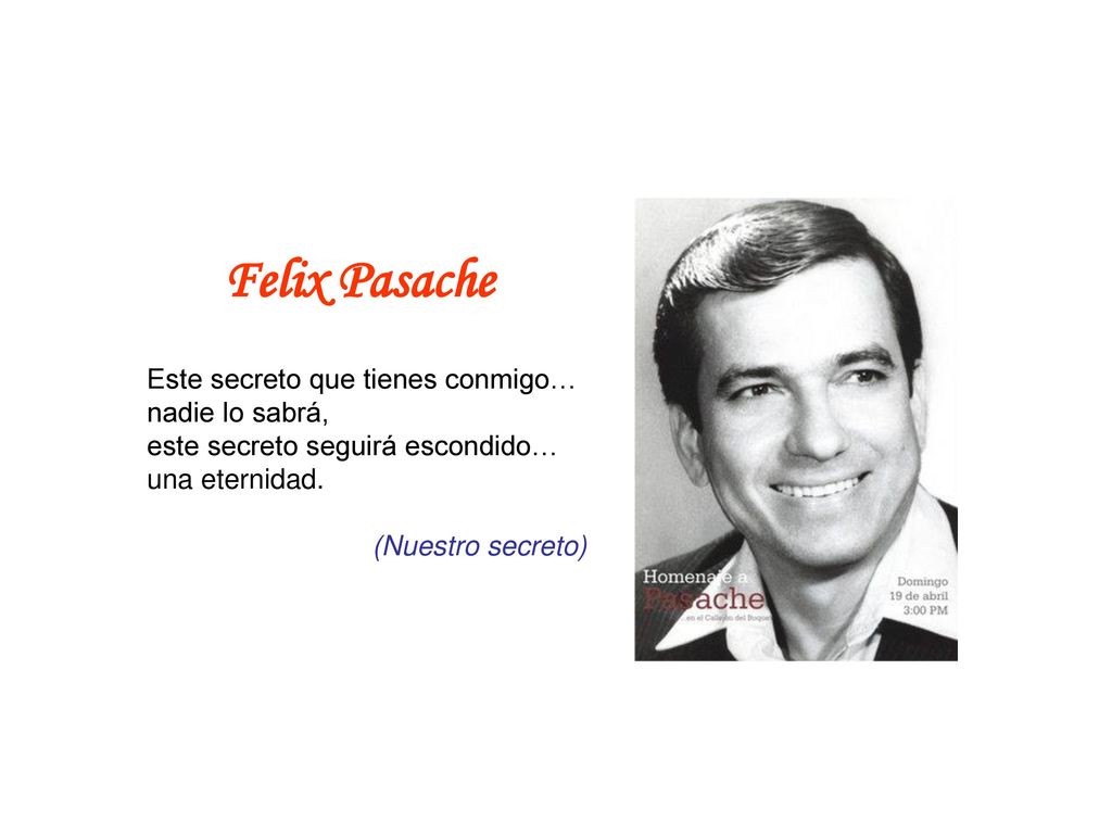 Felix Pasache Este secreto que tienes conmigo… nadie lo sabrá,