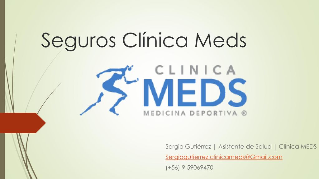 Seguros Clínica Meds Sergio Gutiérrez | Asistente de Salud | Clínica MEDS.
