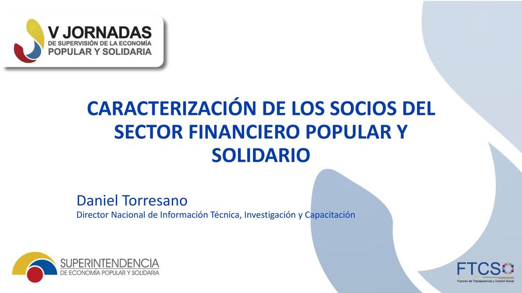 CARACTERIZACIÓN DE LOS SOCIOS DEL SECTOR FINANCIERO POPULAR Y SOLIDARIO