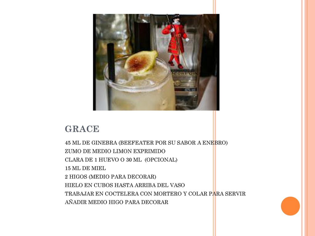 GRACE 45 ML DE GINEBRA (BEEFEATER POR SU SABOR A ENEBRO)