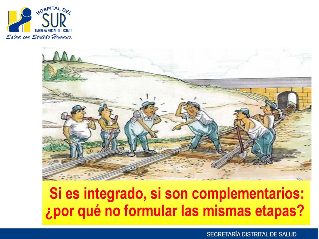 Si es integrado, si son complementarios: ¿por qué no formular las mismas etapas