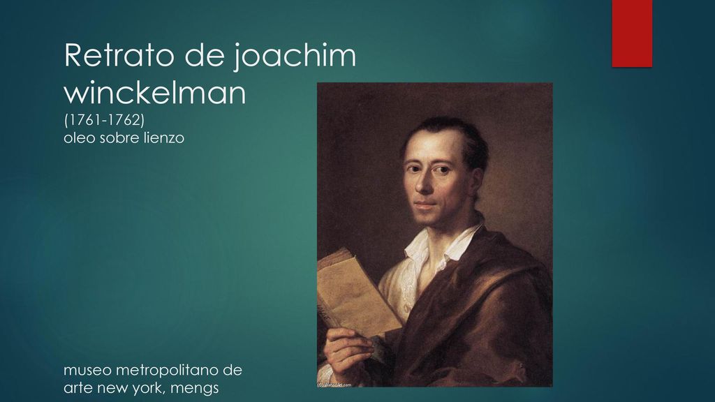 Retrato de joachim winckelman ( ) oleo sobre lienzo museo metropolitano de arte new york, mengs