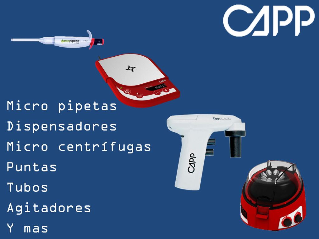 Micro pipetas Dispensadores Micro centrífugas Puntas Tubos Agitadores Y mas