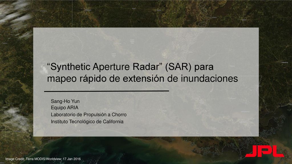 Synthetic Aperture Radar (SAR) para mapeo rápido de extensión de inundaciones