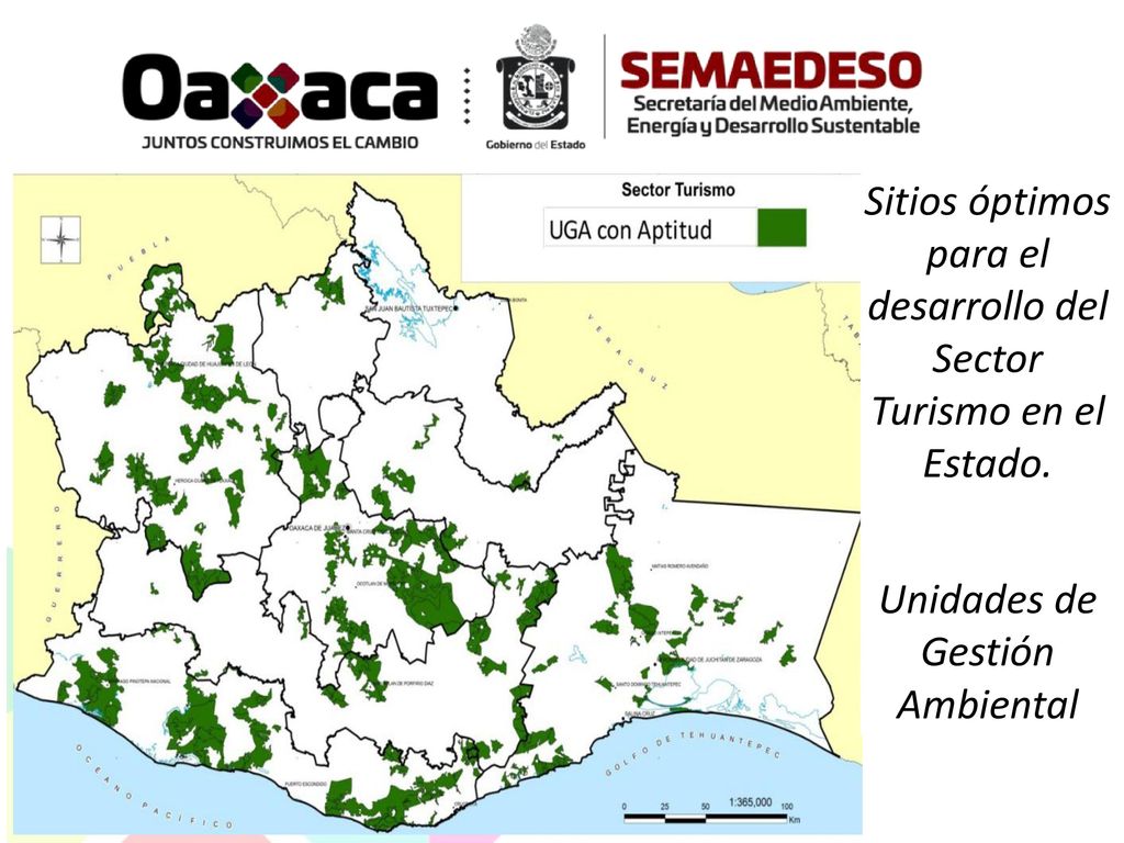 Sitios óptimos para el desarrollo del Sector Turismo en el Estado.