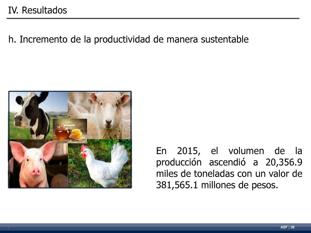 h. Incremento de la productividad de manera sustentable