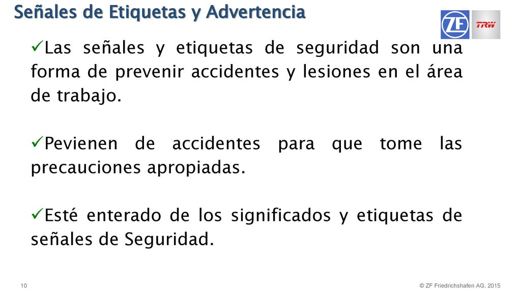 Señales de Etiquetas y Advertencia