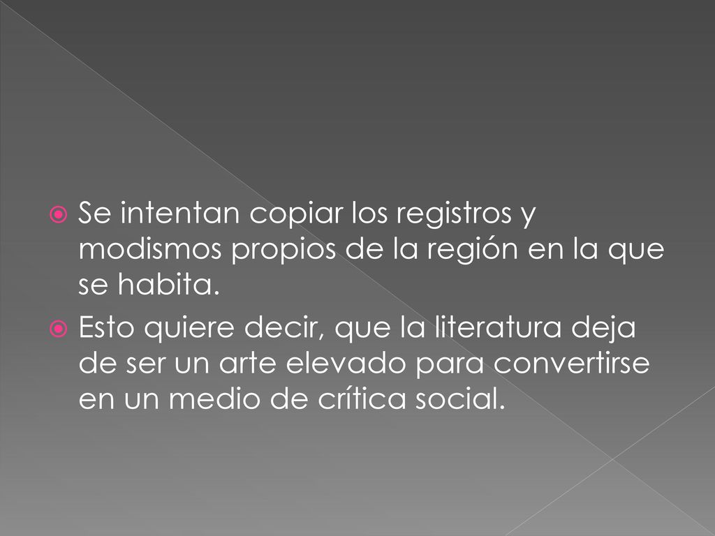 Se intentan copiar los registros y modismos propios de la región en la que se habita.