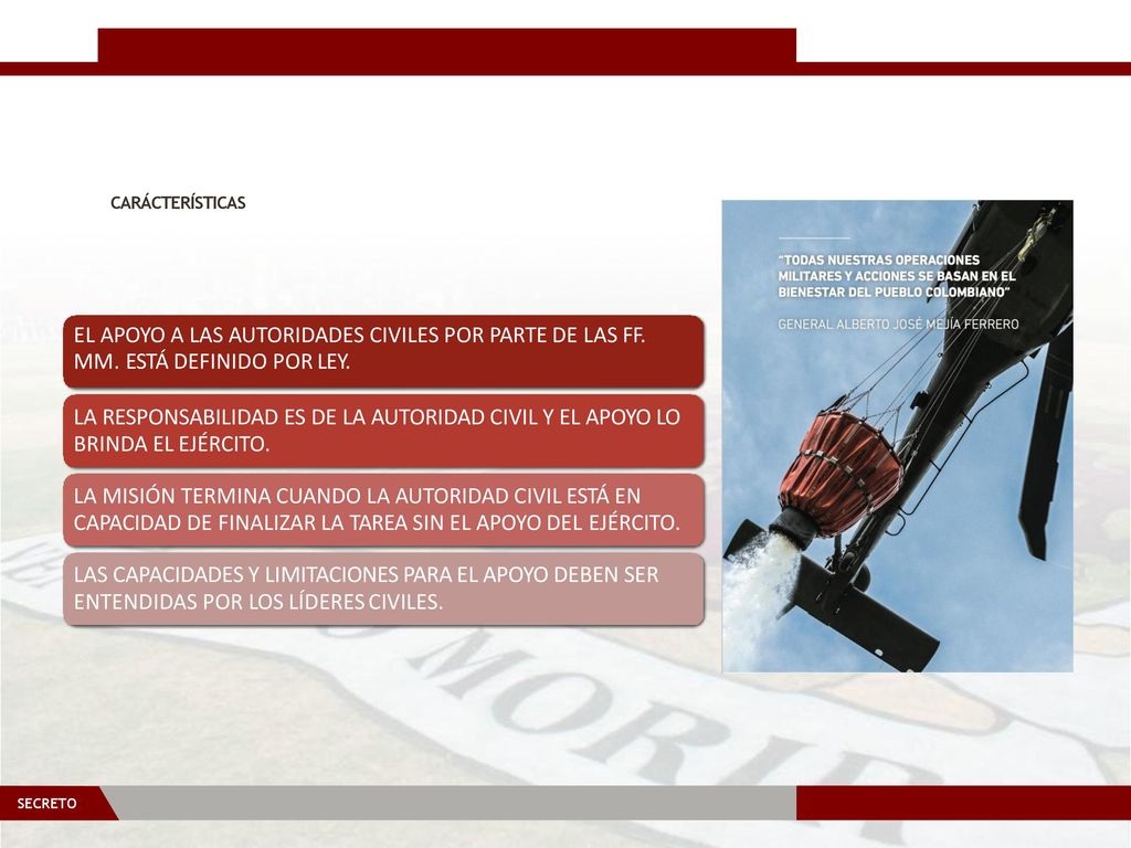 EL APOYO A LAS AUTORIDADES CIVILES POR PARTE DE LAS FF.