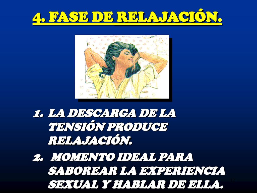 4. FASE DE RELAJACIÓN. LA DESCARGA DE LA TENSIÓN PRODUCE RELAJACIÓN.