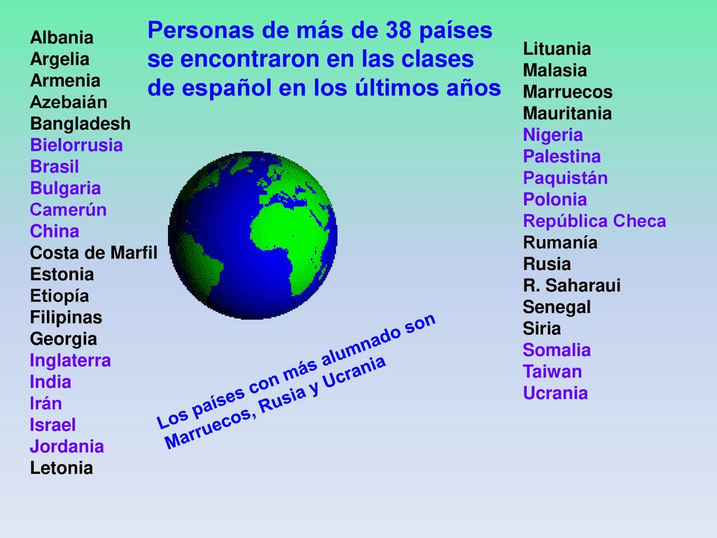 Personas de más de 38 países se encontraron en las clases