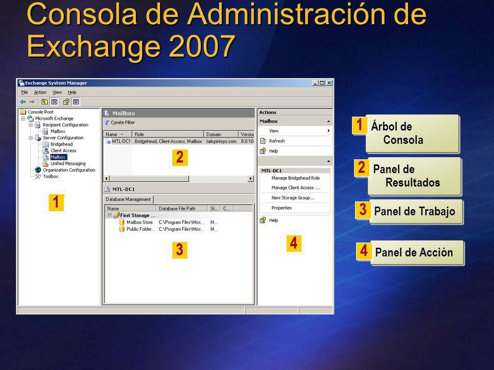 Consola de Administración de Exchange 2007