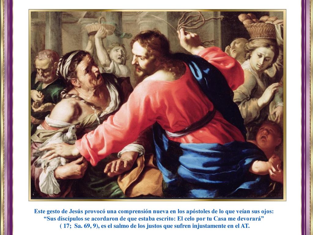 Este gesto de Jesús provocó una comprensión nueva en los apóstoles de lo que veían sus ojos: