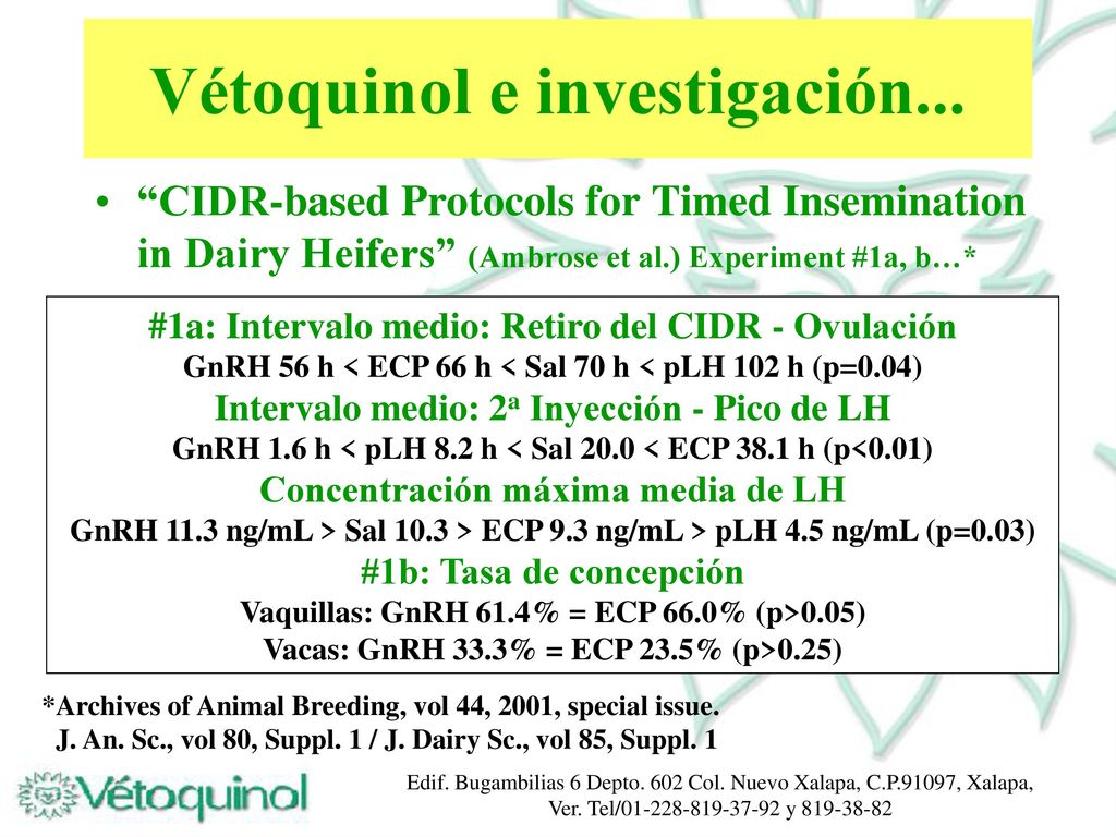 Vétoquinol e investigación...
