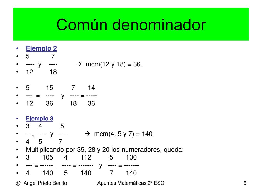 Apuntes Matemáticas 2º Eso Ppt Descargar