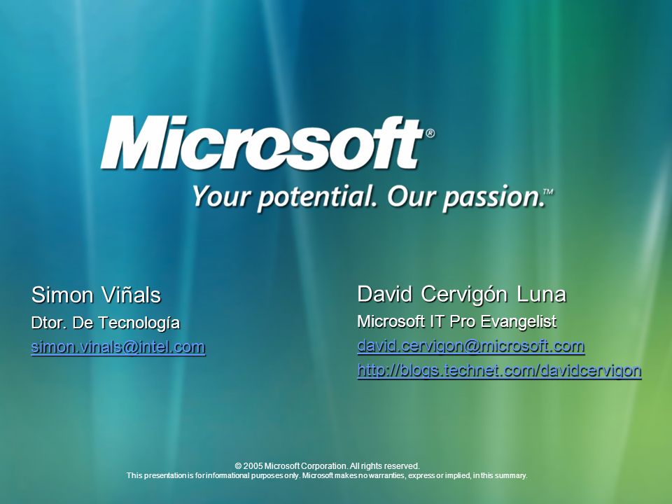 © 2005 Microsoft Corporation. All rights reserved.