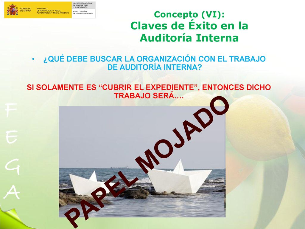 PAPEL MOJADO Concepto (VI): Claves de Éxito en la Auditoría Interna