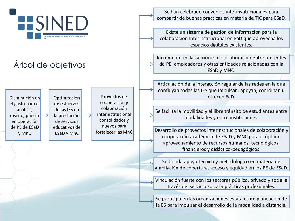 Se han celebrado convenios interinstitucionales para compartir de buenas prácticas en materia de TIC para ESaD.