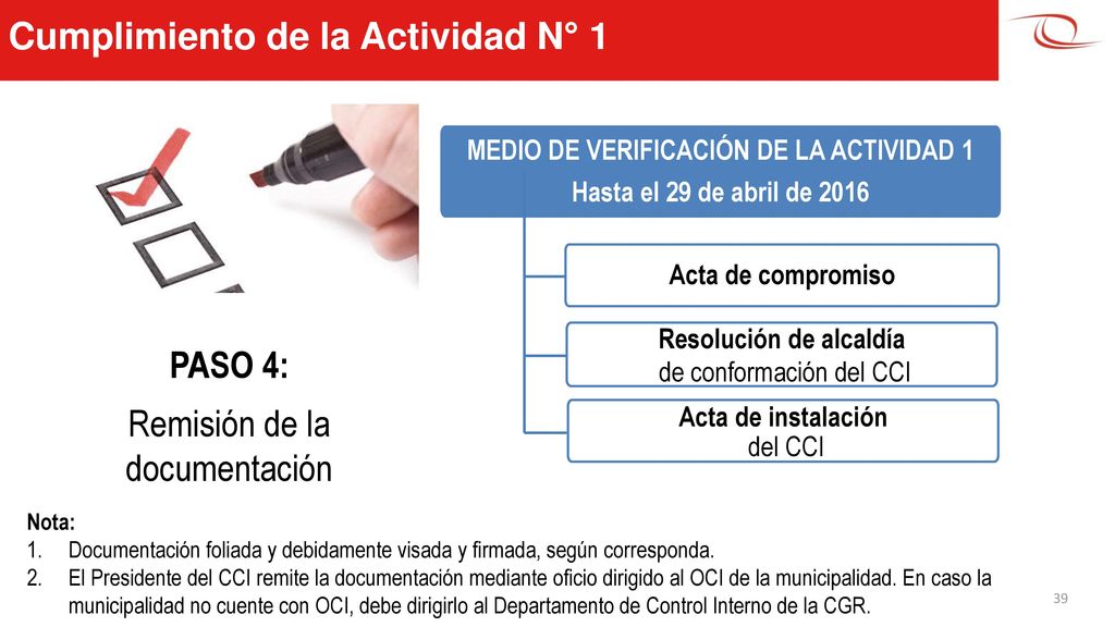 MEDIO DE VERIFICACIÓN DE LA ACTIVIDAD 1 Resolución de alcaldía