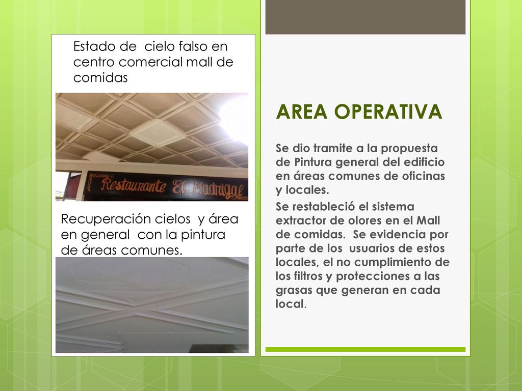Estado de cielo falso en centro comercial mall de comidas