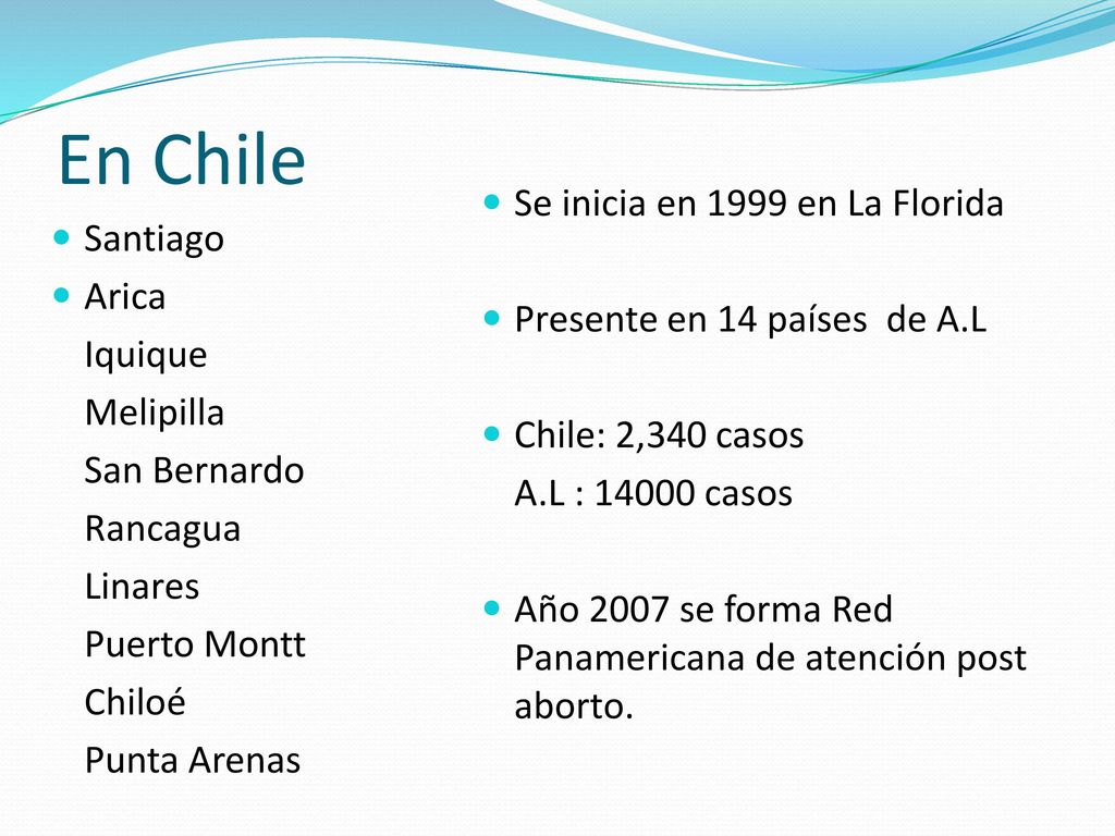En Chile Se inicia en 1999 en La Florida Santiago