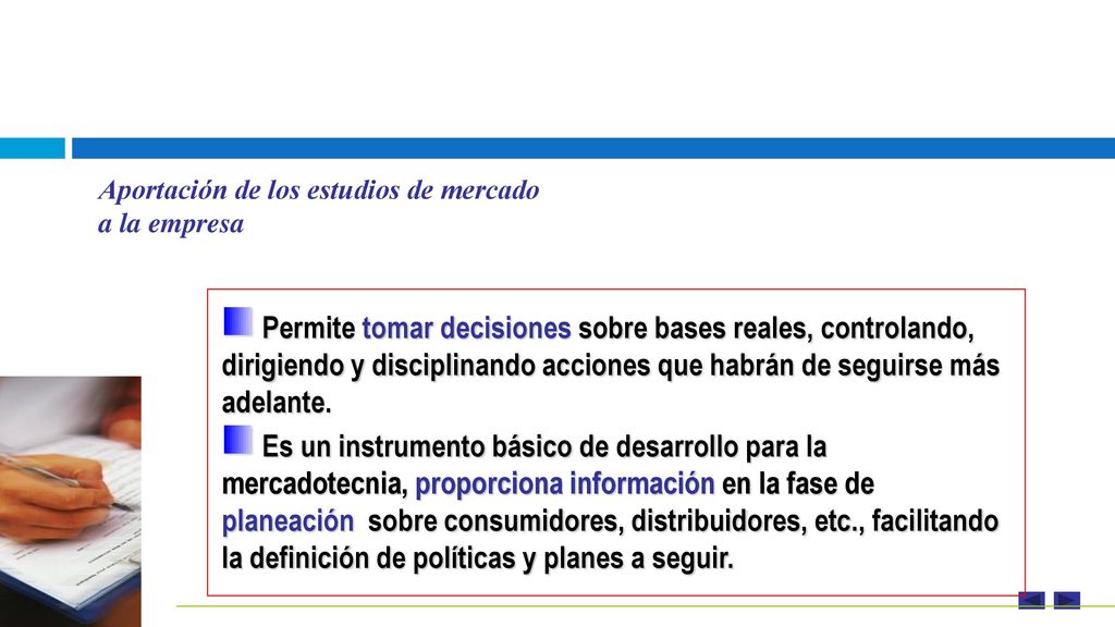 Aportación de los estudios de mercado a la empresa