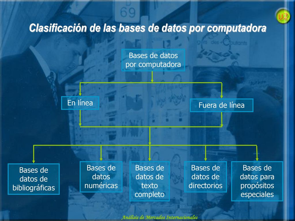 Clasificación de las bases de datos por computadora