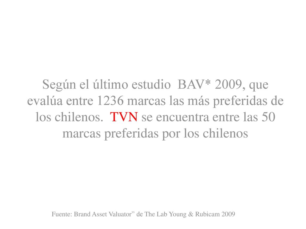 Fuente: Brand Asset Valuator de The Lab Young & Rubicam 2009