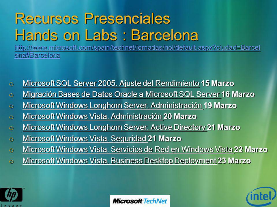 Recursos Presenciales Hands on Labs : Barcelona   microsoft