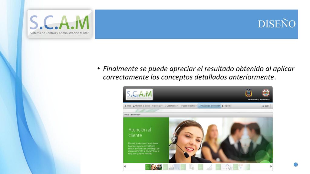 DISEÑO Finalmente se puede apreciar el resultado obtenido al aplicar correctamente los conceptos detallados anteriormente.