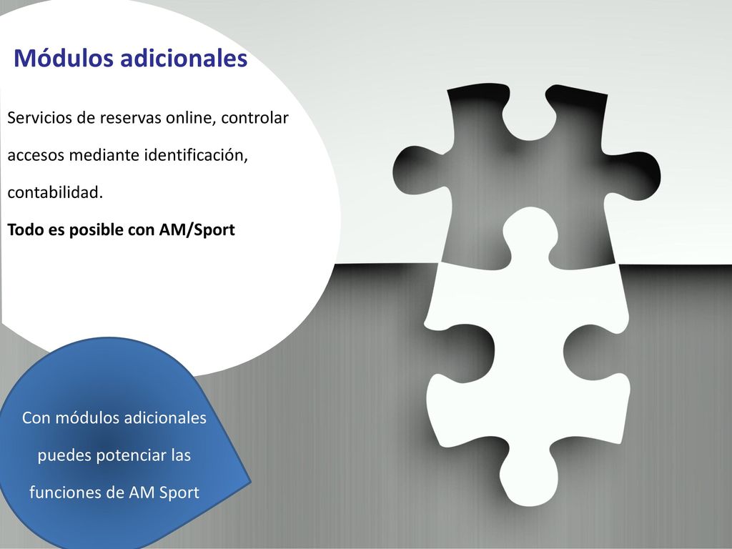 Con módulos adicionales puedes potenciar las funciones de AM Sport
