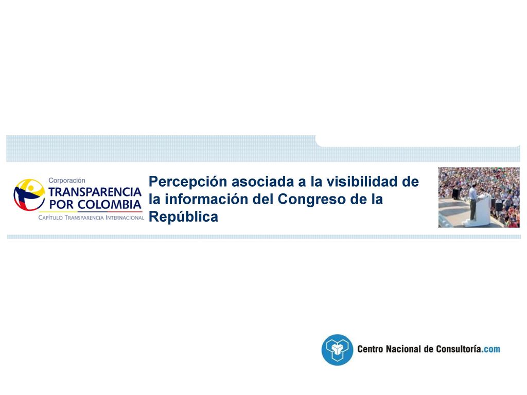 Percepción asociada a la visibilidad de la información del Congreso de la República