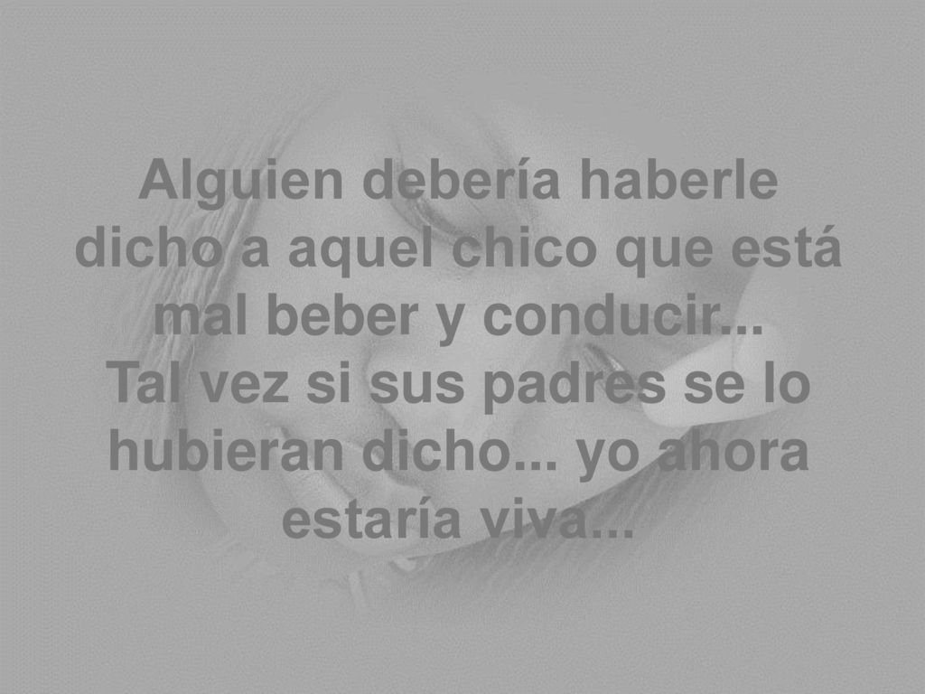 Alguien debería haberle dicho a aquel chico que está mal beber y conducir...