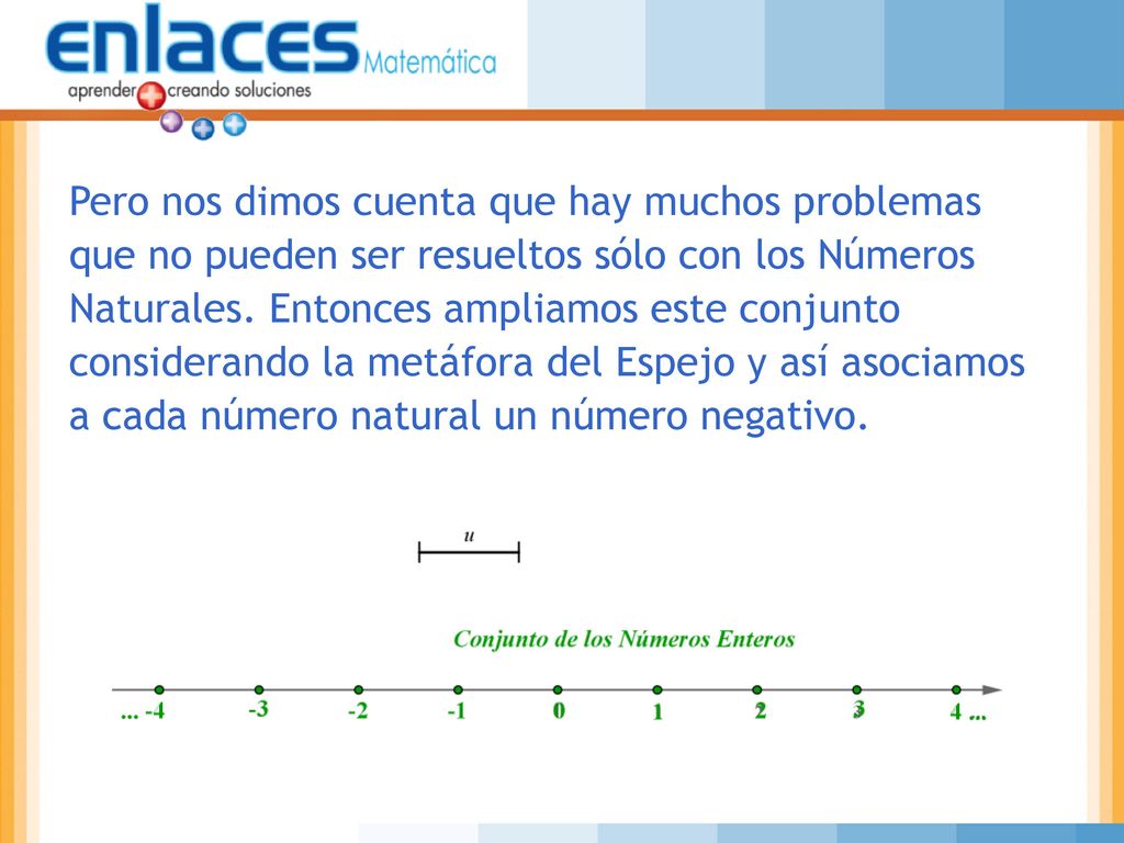 Pero nos dimos cuenta que hay muchos problemas que no pueden ser resueltos sólo con los Números Naturales.
