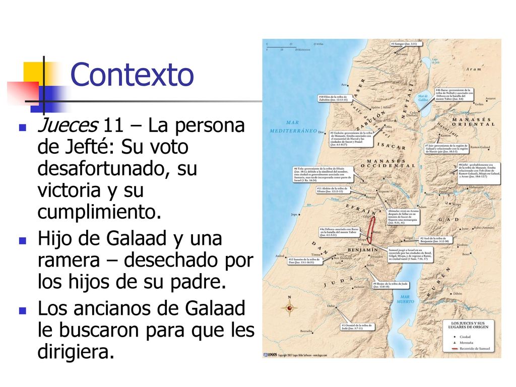 Contexto Jueces 11 – La persona de Jefté: Su voto desafortunado, su victoria y su cumplimiento.