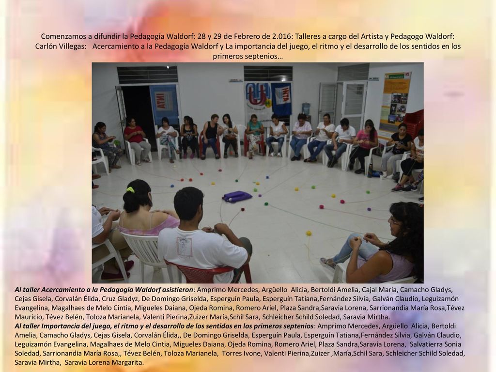 Comenzamos a difundir la Pedagogía Waldorf: 28 y 29 de Febrero de 2