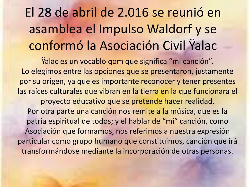 Ÿalac es un vocablo qom que significa mi canción .