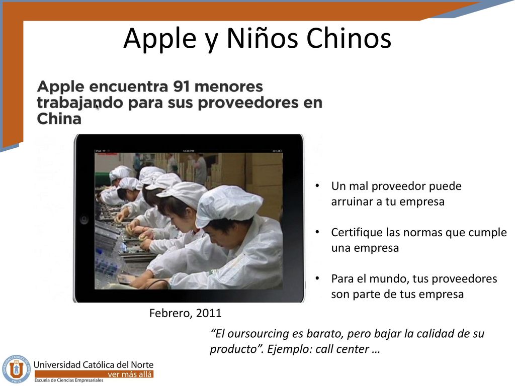Apple y Niños Chinos Un mal proveedor puede arruinar a tu empresa