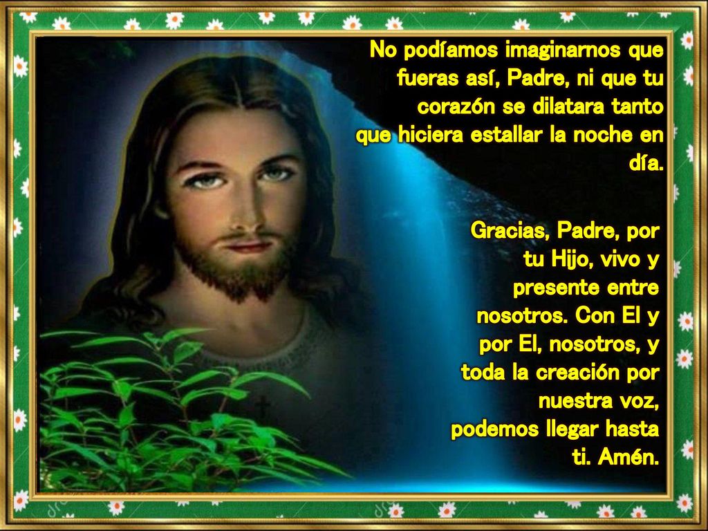 No podíamos imaginarnos que fueras así, Padre, ni que tu corazón se dilatara tanto