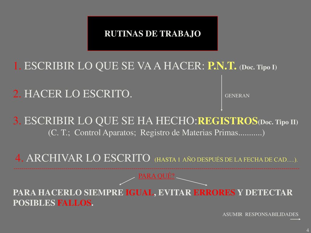 1. ESCRIBIR LO QUE SE VA A HACER: P.N.T. (Doc. Tipo I)