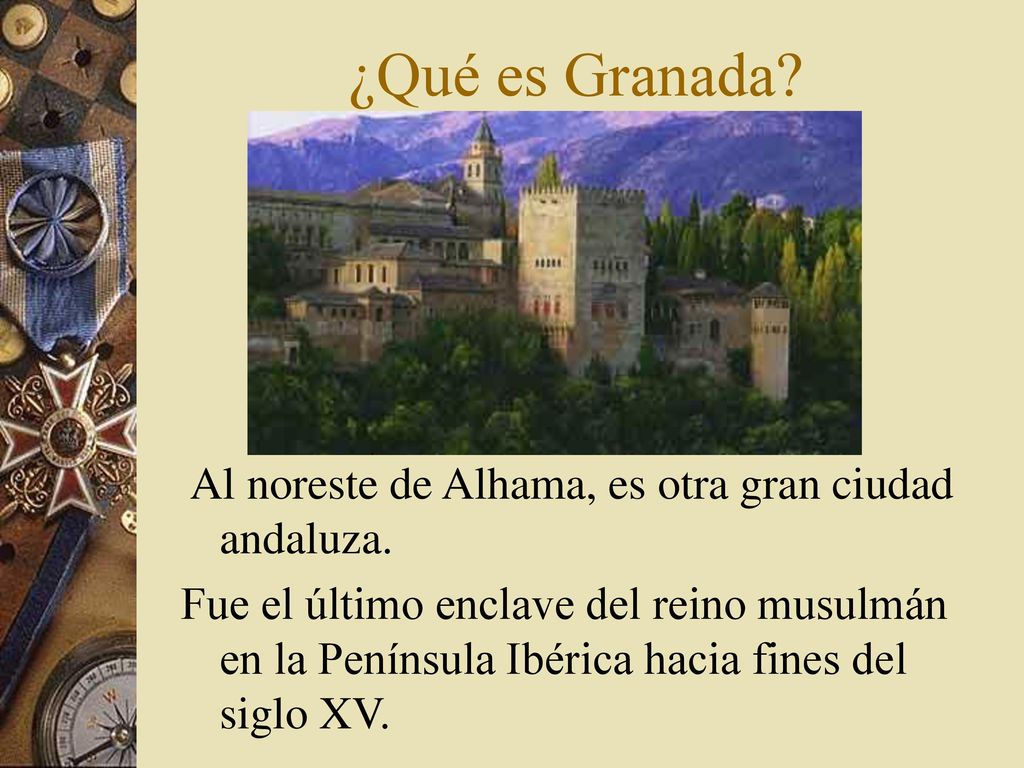 ¿Qué es Granada Al noreste de Alhama, es otra gran ciudad andaluza.