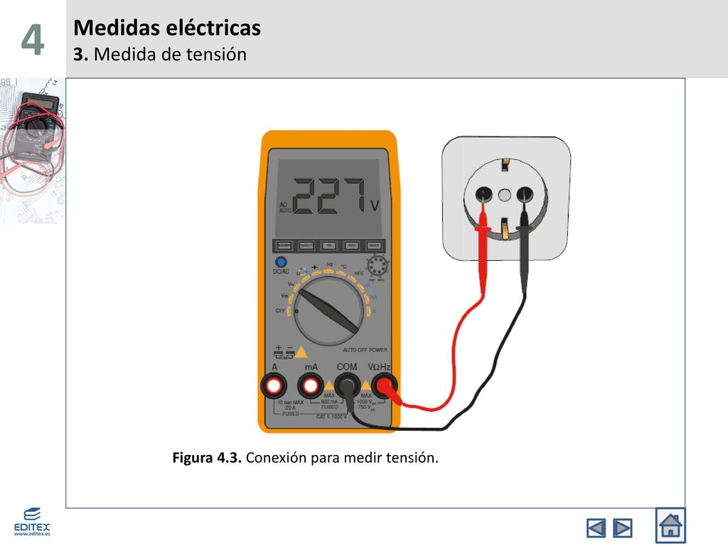 Paraíso campeón Contratista 4 Medidas eléctricas El multímetro digital - ppt descargar