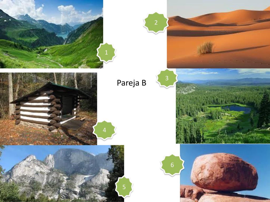 Pareja B. 4. Second partner names the vocab. Optionally can also choose to have them use in sentences.