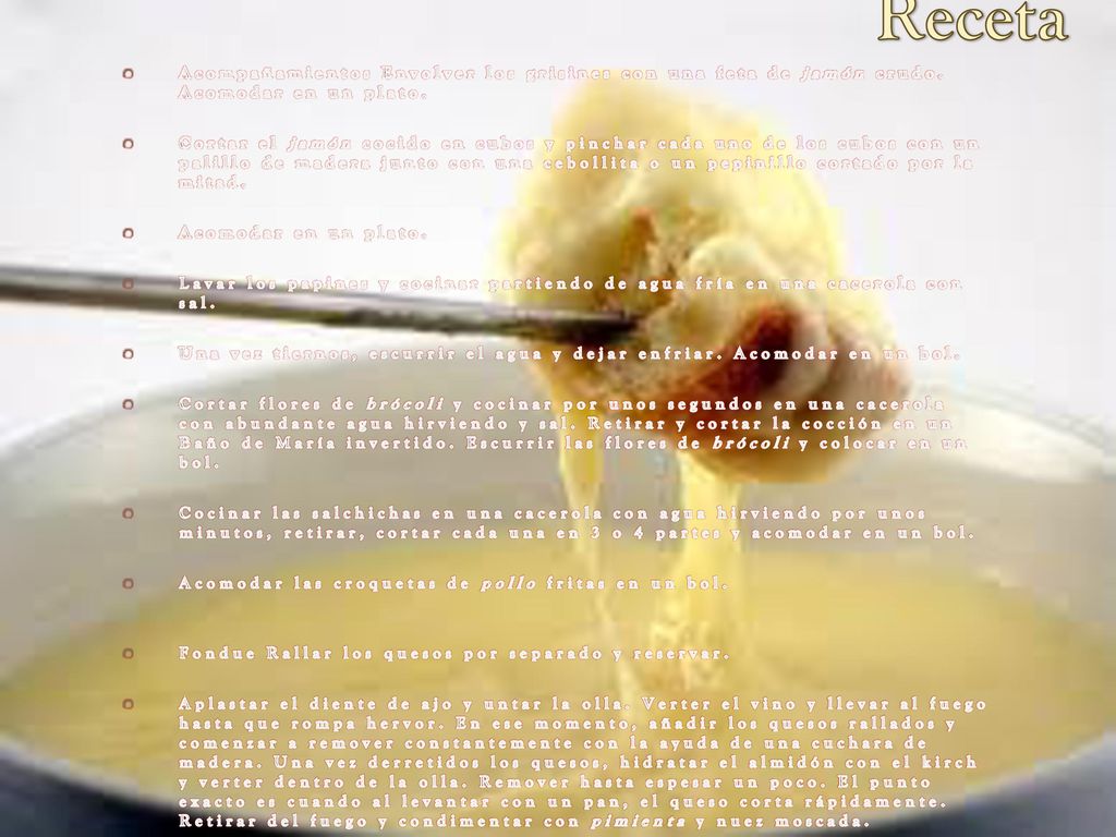 Receta Acompañamientos Envolver los grisines con una feta de jamón crudo. Acomodar en un plato.