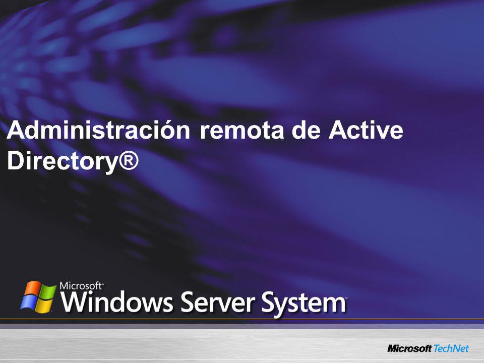 Administración remota de Active Directory®