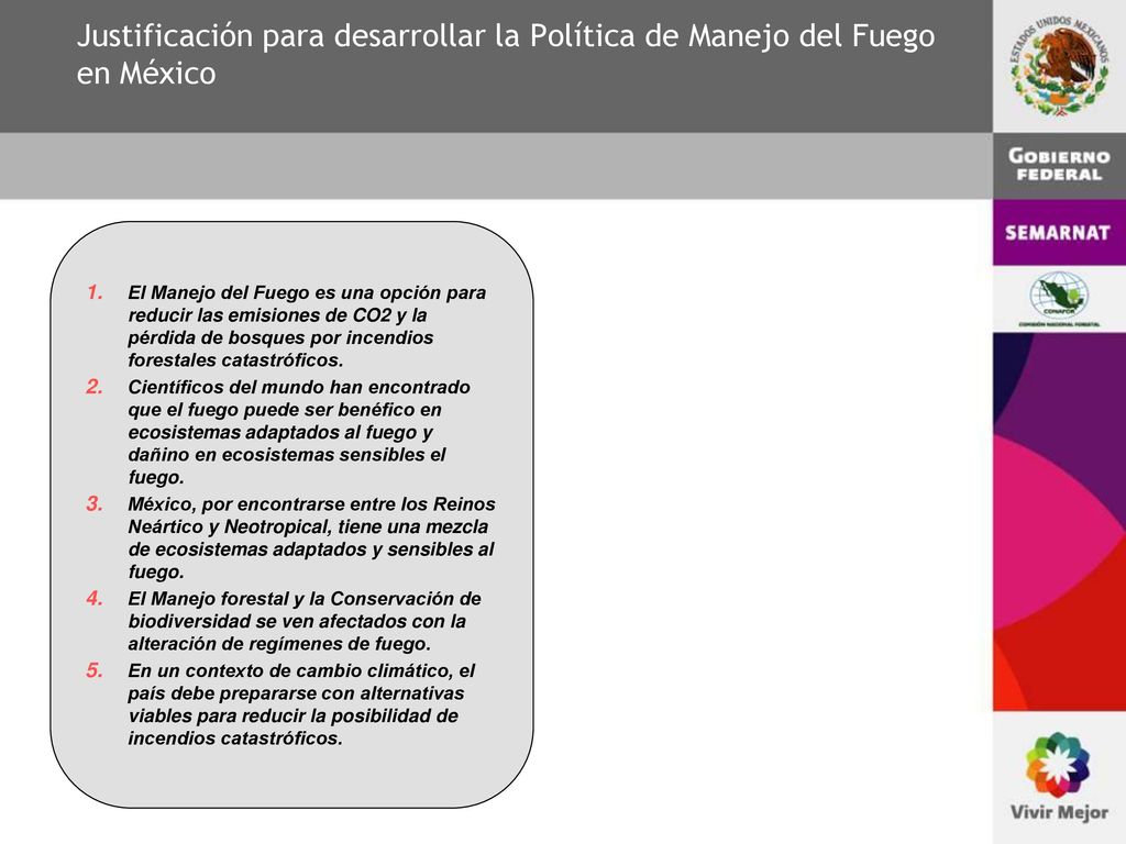 Justificación para desarrollar la Política de Manejo del Fuego en México