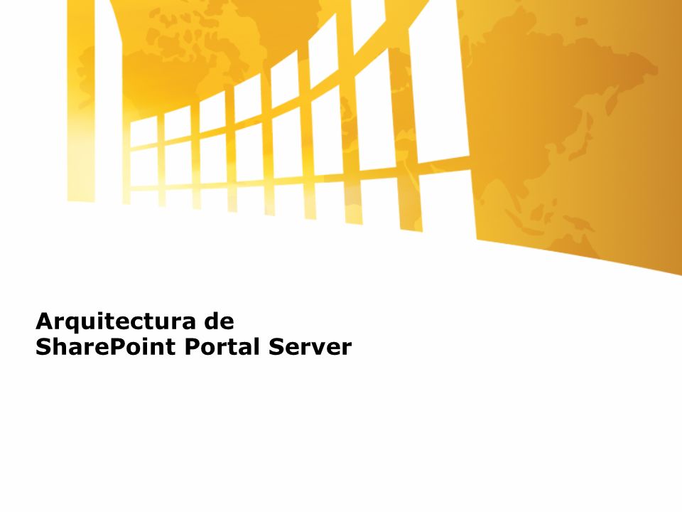 Arquitectura de SharePoint Portal Server