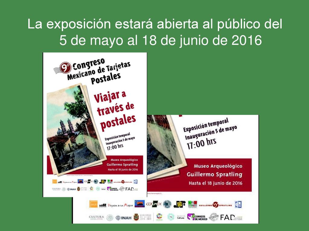La exposición estará abierta al público del 5 de mayo al 18 de junio de 2016